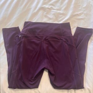 Womens Maroon Fabletics 7/8 legging size S